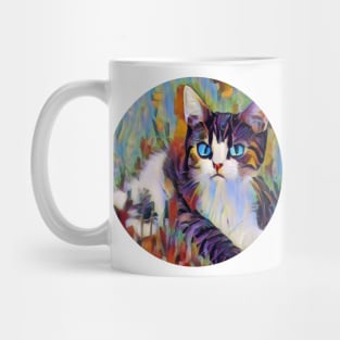 Bright-Eyed floppy cat Mug